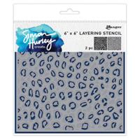 Ranger Ink Ranger • simon hurley create. stencils leopard 2pcs - thumbnail