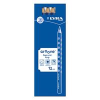 Lyra Groove grafiet potloden, d 10 mm, b, vulling 4,25 mm, 12 stuk/ 1 doos - thumbnail