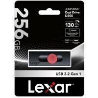 Lexar JumpDrive D300 OTG 256GB Dual Type C And Type A USB - thumbnail