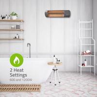 Nedis Badkamer verwarming | 1200 W| X4 | Grijs | 1 stuk - HTBA10GY - HTBA10GY - thumbnail