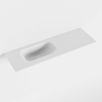 MONDIAZ EDEN Talc solid surface inleg wastafel voor toiletmeubel 70cm. Positie wasbak links - thumbnail