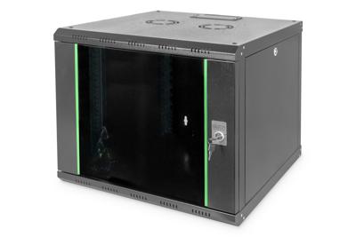 Digitus DN-19 09U-6/6-SW rack 9U Wandrek Zwart Digitus DN-19 09U-6/6-SW rack 9U Wandrek Zwart