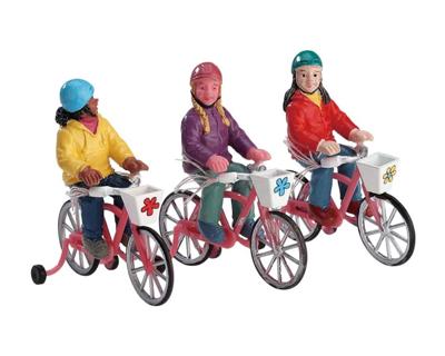Kerstfiguur Bike ride set of 3 LEMAX - Lemax Kerstfiguur Bike ride set of 3 LEMAX - Lemax
