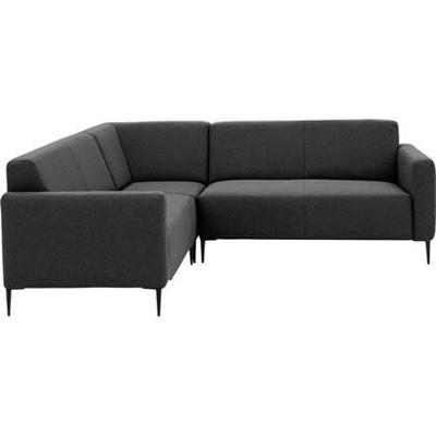 Goossens Bank Key West grijs, stof, 2-zits, modern design