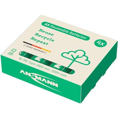 Ansmann GREEN-PRO 4x 2600mAh Mignon AA NiMH Accu