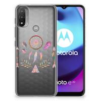 Motorola Moto E20 | E40 Telefoonhoesje met Naam Boho Dreamcatcher - thumbnail