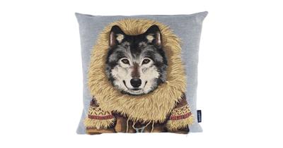 Gobelin Kussen Wolf Jas (45 x 45 cm)