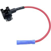 TRU COMPONENTS Plattezekeringsadapter Platte zekering mini Aantal polen 2 15 A 1 stuk(s) - thumbnail