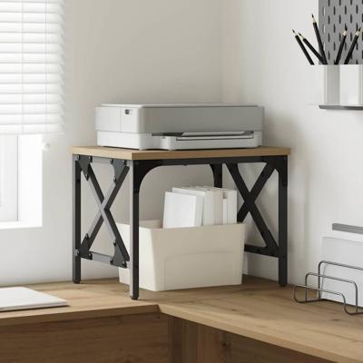 VidaXL Printerstand artisan eiken 40 x 30 x 31 cm bewerkt hout