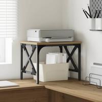 VidaXL Printerstand artisan eiken 40 x 30 x 31 cm bewerkt hout - thumbnail