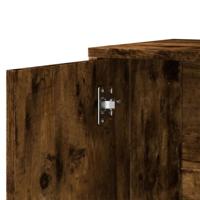 Dressoir 60x31x70 cm bewerkt hout gerookt eikenkleurig - thumbnail