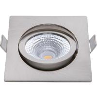 EcoDim LED Inbouwspot 5W - Waterdicht IP54 - Dimbaar Warm Wit - Nikkel - thumbnail