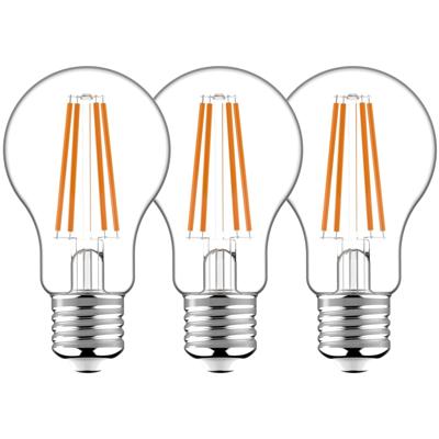 E27 LED Lamp 806 lm - Klassiek design - Warm wit licht - 3PACK