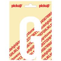 Plakletter Nobel Sticker witte letter G wit Pickup - Pickup - thumbnail