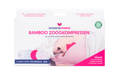 Wondermom Bamboe Zoogkompressen Wondermom Bamboe Zoogkompressen