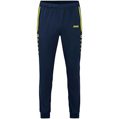 JAKO 6589K Vrijetijdsbroek Allround Kids - Marine/Fluogeel - 164