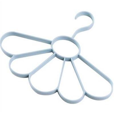2st Plain wind Petal sjaal hanger multifunctionele ventilator hanger riem Droogrek (blauw)