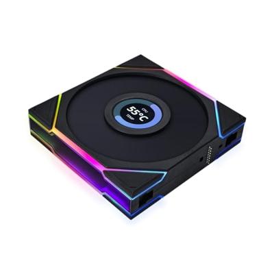 Lian Li 12RTLLCD1B koelsysteem voor computers Computer behuizing Ventilator 12 cm Zwart 1 stuk(s)