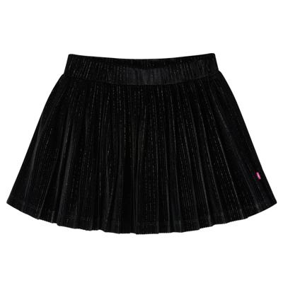 Kinderrokje geplooid 128 lurex zwart Kinderrokje geplooid 128 lurex zwart