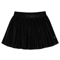 Kinderrokje geplooid 128 lurex zwart - thumbnail