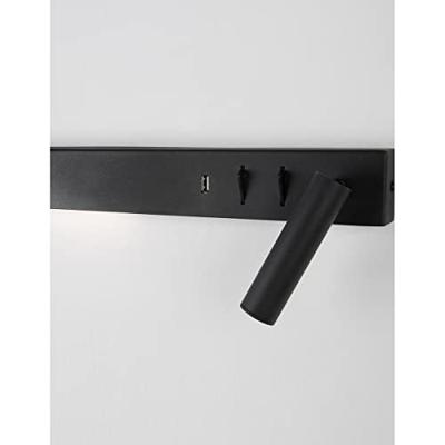 Lyora BedlampjeVida rechts zwart met usb - 9533521