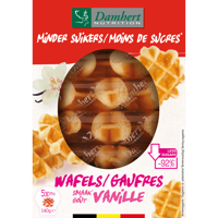 Damhert Wafel vanille minder suiker 140 Gram - thumbnail