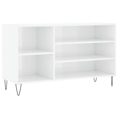 VidaXL Schoenenkast 102x36x60 cm bewerkt hout hoogglans wit