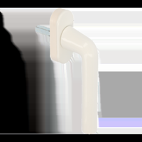 AMI Raamgreep 820 7X35 Wit 9016 Ovaal - 425626 - thumbnail