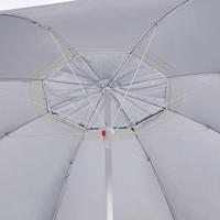 VidaXL Strandparasol met zijwanden 215 cm antracietkleurig - thumbnail
