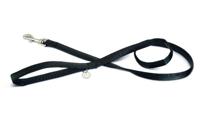 Hondenriem Mac Leather 120cm x 20mm zwart - thumbnail