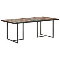 Eettafel 200 cm massief gerecycled hout - thumbnail