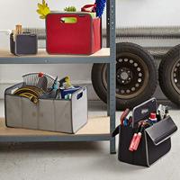 Meyliving A100573 Vouwbox Vouwbaar (l x b x h) 37 x 36 x 4.5 cm Zwart 1 stuk(s) - thumbnail