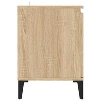 Tv-meubel met metalen poten 103,5x35x50 cm sonoma eikenkleurig - thumbnail