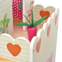 VidaXL Poppenhuis 3 verdiepingen 60x30x90 cm hout - thumbnail