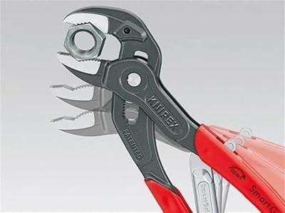 Knipex SmartGrip® Waterpomptang | 250 mm Lengte | Automatische Instelling | Anti-Slip | Kunststof Bekleed - 85 01 250 SB Knipex SmartGrip® Waterpomptang | 250 mm Lengte | Automatische Instelling | Anti-Slip | Kunststof Bekleed - 85 01 250 SB