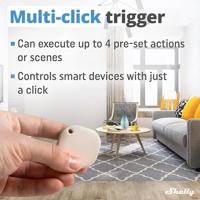Shelly Shelly BLU Button Tough 1 Ivory Dimmer, Schakelaar Bluetooth Low Energy - thumbnail