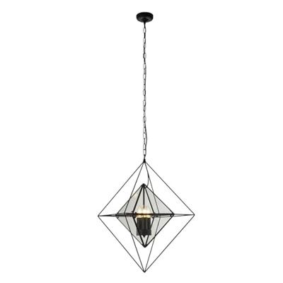 Searchlight Zwarte hanglampDiamond - 7323-3BK