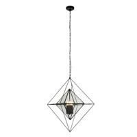 Searchlight Zwarte hanglampDiamond - 7323-3BK - thumbnail