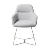 Jesper Home Eetkamerstoel 'Kinko' Beehive Steel, kleur Cloud - thumbnail