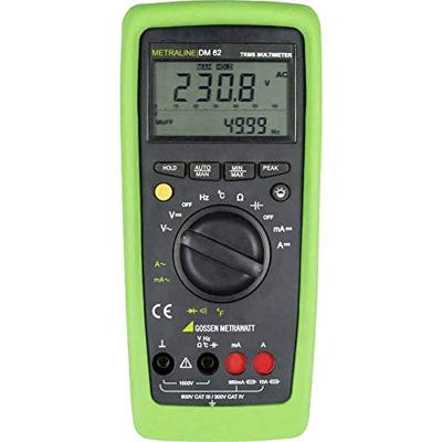 Gossen Metrawatt METRALINE DM 62 Multimeter Digitaal CAT III 600 V, CAT IV 300 V Weergave (counts): 6600 Gossen Metrawatt METRALINE DM 62 Multimeter Digitaal CAT III 600 V, CAT IV 300 V Weergave (counts): 6600