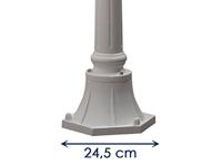 KonstSmide Klassieke tuinlampFirenze wit - 7215-250 - thumbnail