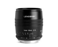 Lensbaby Velvet 85 zwart MFT - thumbnail