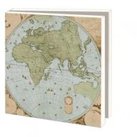 Kaartenmapje met env, vierkant: The World According To Blaeu, Het Scheepvaartmuseum - thumbnail