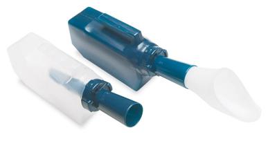 Heren urinaal met terugloop beveiliging man - groen