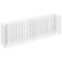 VidaXL Gabion plantenbak verhoogd 180x30x60 cm gegalvaniseerd staal - thumbnail