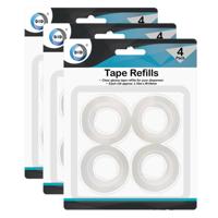 12x Rolletjes plakband voor plakbanddispensers - Plakband - thumbnail