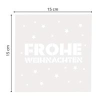 Mundart Stempel • stencil duitse tekst "frohe weihnachten" - thumbnail
