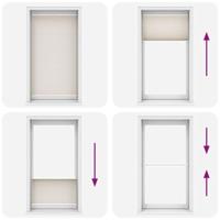 VidaXL Plisséjaloezie 100x200cm crème - thumbnail