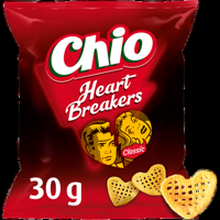 Chio Heart Breakers Classic Heart Shaped Potato Snack 30 g bij Jumbo - thumbnail