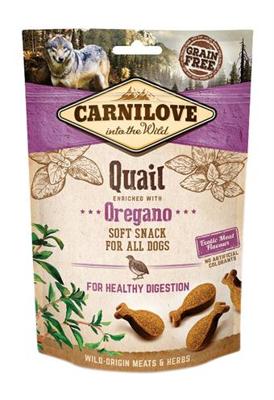 CARNILOVE SOFT SNACK KWARTEL / OREGANO 200 GR CARNILOVE SOFT SNACK KWARTEL / OREGANO 200 GR